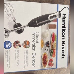 Hamilton Beach Black and Silver 2-Speed Immersion Blender